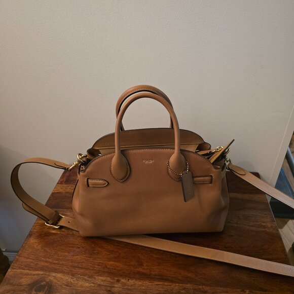 Pre-owned Coach Soft Empire Carryall Bag 28 in Honey - Picture 3 of 6